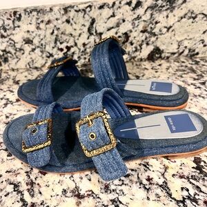 Dolce Vita ALAINA SANDALS BLUE DENIM size 8